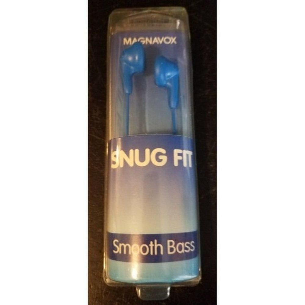 Smooth Bass Blue MHP4850-BL Magnavox In-Ear Earbuds Headphones